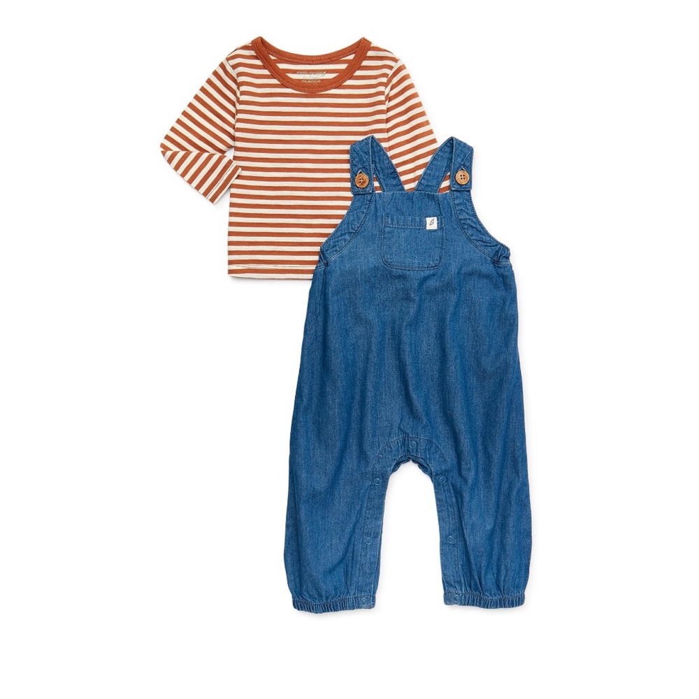 easy-peasy Baby Overalls and T-Shirt Set